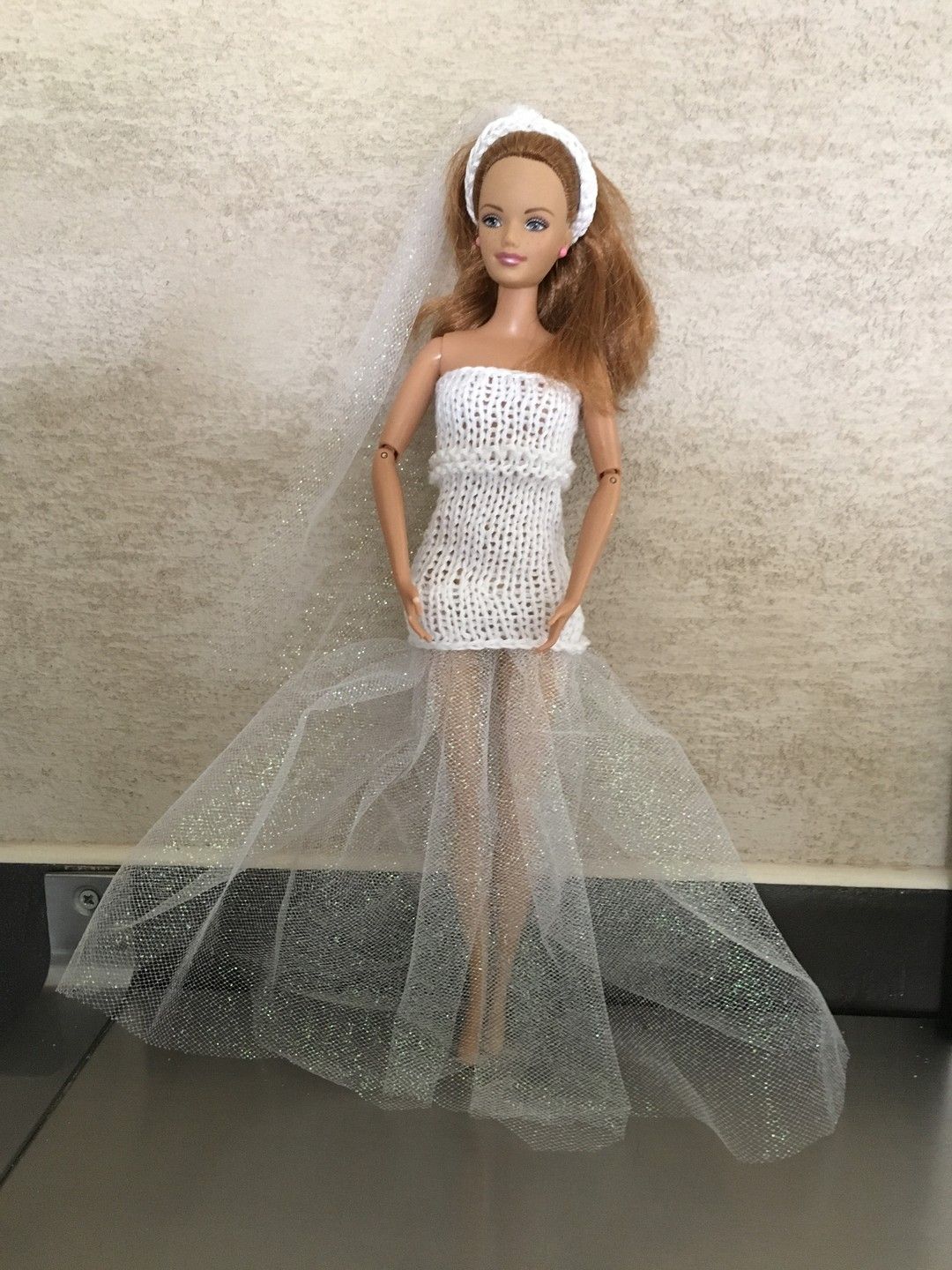 Robe De Soirée Sirène Pour Poupée 11,5 Pouces (29 Cm) - Vêtement Noir, Qualité Tissu, Lavable
